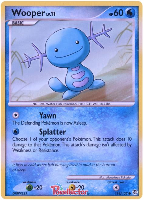 wooper lv 11 card number|Wooper (Secret Wonders 118) .